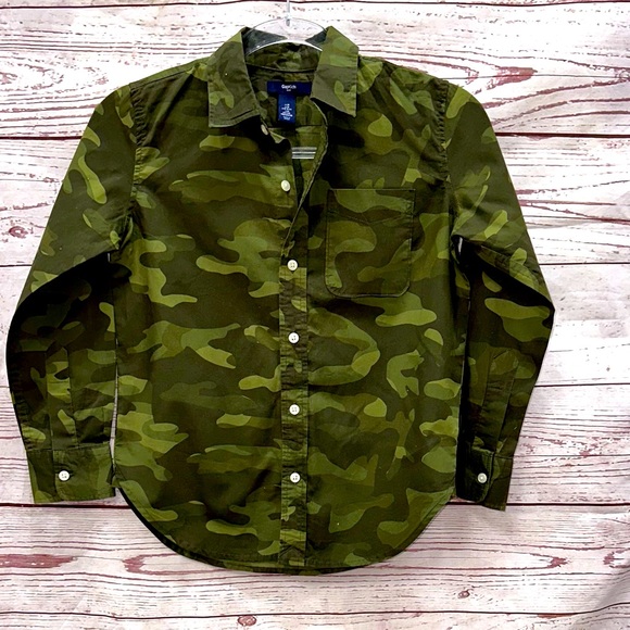 GAP Other - Gap Army Fatigue Button Up Shirt Size Medium